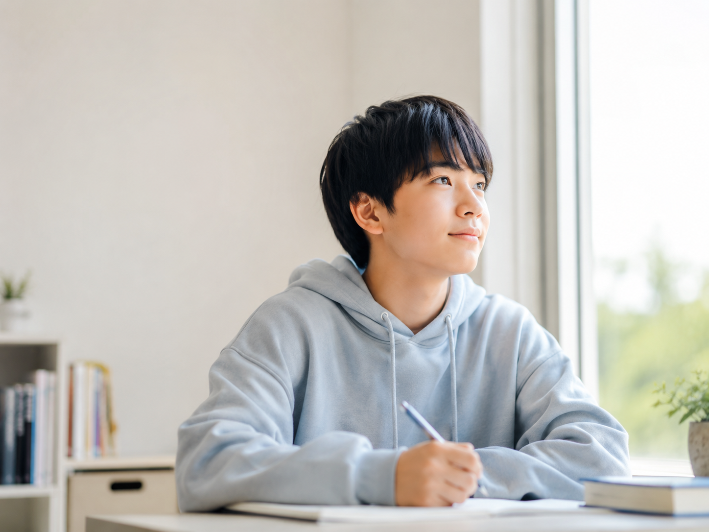 中高生が自分のことを考えるイメージ